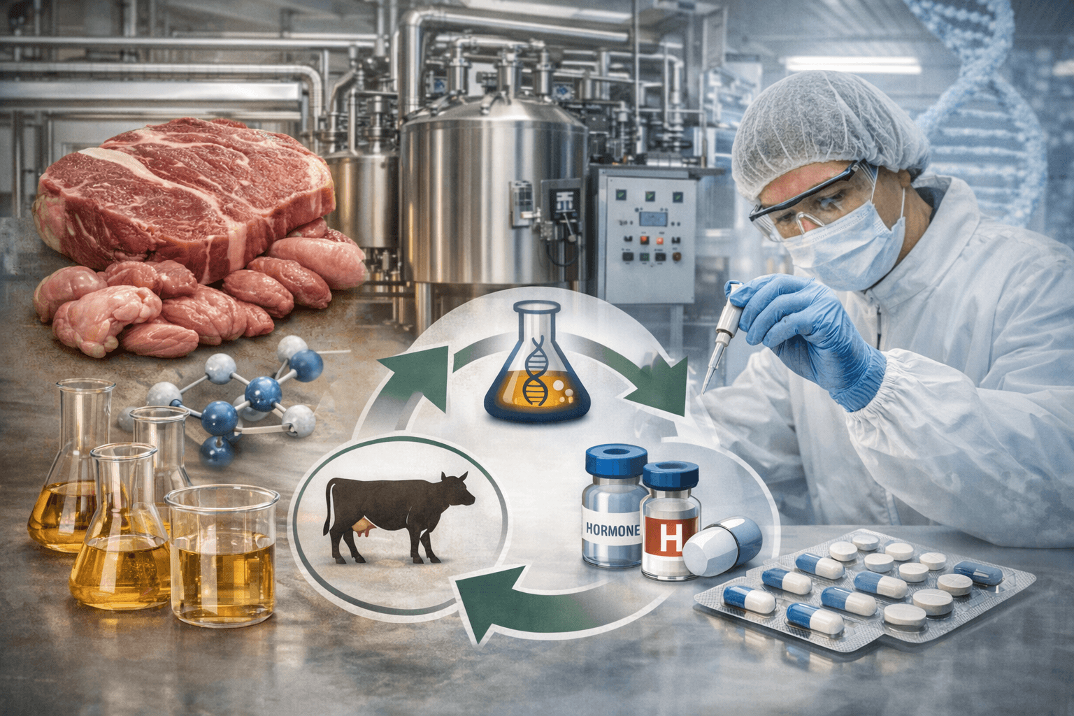 Valorización de subproductos cárnicos: hidrolizados proteicos y obtención de hormonas para la industria farmacéutica